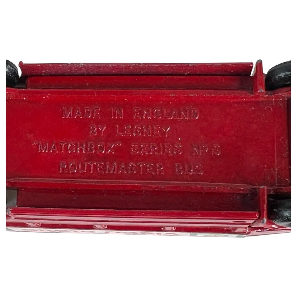 Matchbox Laney Diecast Routemaster #5 London Bus BP Visco Static Decker England - Picture 9 of 9